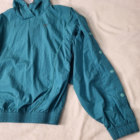 Reebok Teal Pullover Jacket Windbreaker. Size Small - Picture 6 of 12